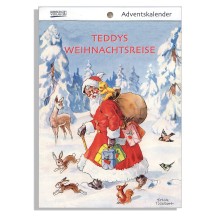 Teddy's Christmas Travels Advent Calendar Booklet ~ Germany ~ 7-1/2" x 5-1/4"