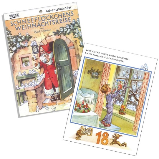 Snowflakes' Christmas Travels Advent Calendar Booklet ~ Germany ~ 7-1/2" x 5-1/4"