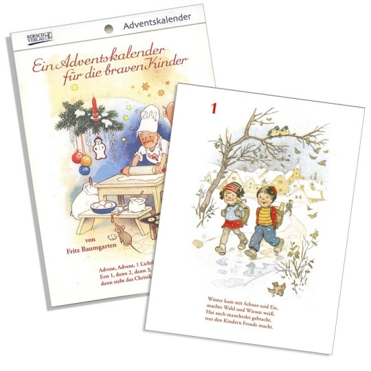 For Good Children Advent Calendar Booklet ~ Germany ~ 7-1/2" x 5-1/4"