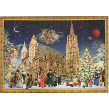 Vienna Christmas at Stephansdom Advent Calendar ~ 16-1/2" x 11-3/4"