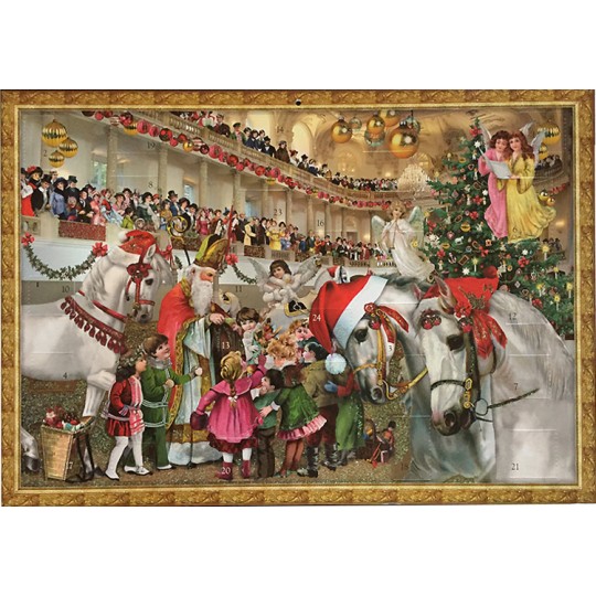 Vienna Lipizzaner Stallions Advent Calendar ~ 16-1/2" x 11-3/4"