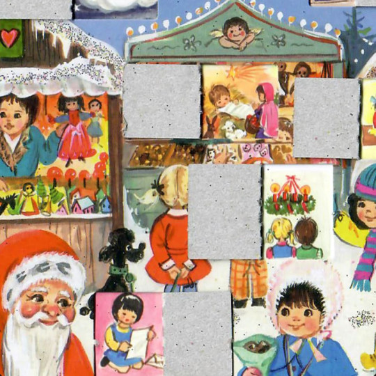 Colorful Christmas Market Advent Calendar ~ 8-1/4" by 11-5/8"
