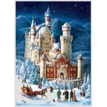 Christmas in Schloss Neuschwanstein Advent Calendar ~ 16-1/2" x 11-1/2"