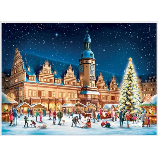Christmas in Leipzig Advent Calendar ~ 16-1/2" x 11-1/2"