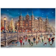Christmas at Schwein Castle Advent Calendar ~ 16-1/2" x 11-1/2"