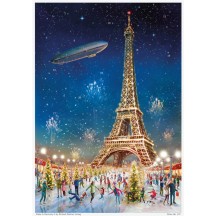 Christmas in Paris Advent Calendar ~ 11-1/2" x 16-1/2"