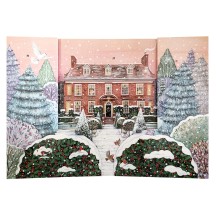 Standing 3D Winter Manor Advent Calendar ~ England ~ 13-3/4" x 9-3/4" tall