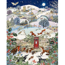 Countryside Animals Christmas Advent Calendar ~ England ~ 12-7/8" x 9-5/8