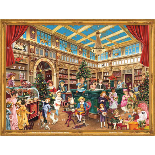 Victorian Toy Shop Advent Calendar ~ 14" x 10-1/2"