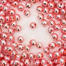 15 Light Pink Round Glass Beads 10 mm ~ Czech Republic