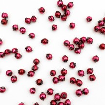 30 Blackberry Round Glass Beads 6 mm ~ Czech Republic