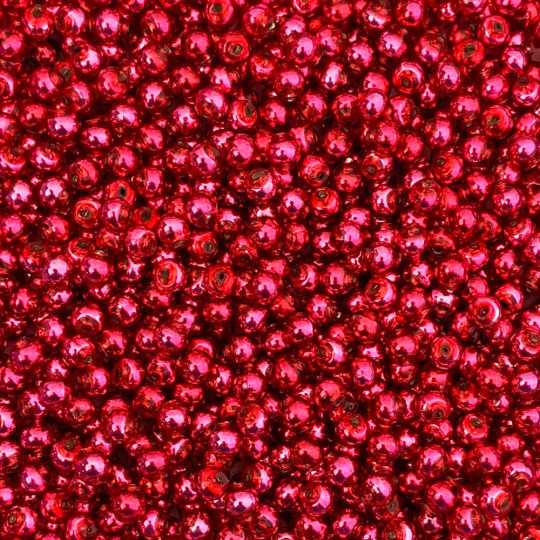 30 Medium Pink Round Glass Beads 6 mm ~ Czech Republic