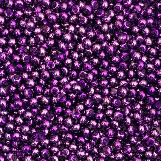 30 Violet Purple Round Glass Beads 6 mm ~ Czech Republic