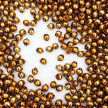 30 Brown Round Glass Beads 6 mm ~ Czech Republic