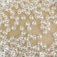 30 Clear Round Glass Beads 8 mm ~ Czech Republic