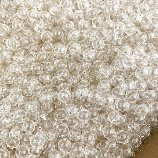 30 Clear Round Glass Beads 8 mm ~ Czech Republic