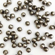 30 Pearl Pewter Grey Round Glass Beads 8 mm ~ Czech Republic