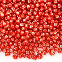 10 Pearl Coral Faceted Cube Blown Glass Beads 8mm ~ Czech Republic