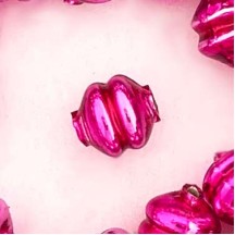 6 Hot Pink 12 mm Double Disc Beads ~ Czech Republic