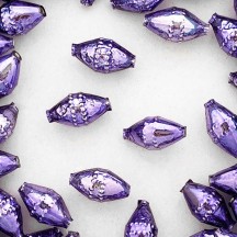 6 Light Purple Classic Barrel Glass Beads 1" ~ Czech Republic
