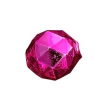 6 Hot Pink Faceted Ball Blown Glass Beads 18mm ~ Czech Republic
