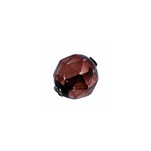 8 Brown Faceted Ball Blown Glass Beads 13mm ~ Czech Republic