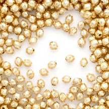 15 Matte Champagne Faceted Ball Blown Glass Beads 8mm ~ Czech Republic