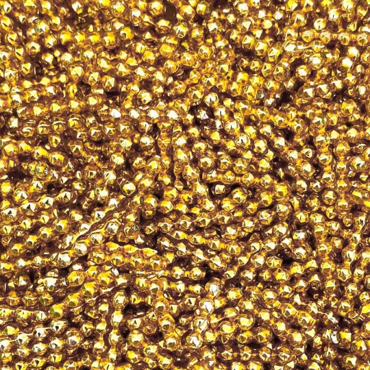 24 Gold Blown Glass Faceted 4 Bump Tube Beads 4 mm ~ Czech Republic