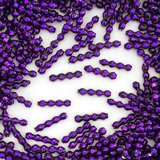 24 Purple Blown Glass Faceted 4 Bump Tube Beads 4 mm ~ Czech Republic