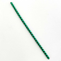 3 Blown Glass Green Smooth Bead Sticks ~ 4 mm Bumps ~ Czech Republic