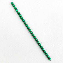 3 Blown Glass Green Smooth Bead Sticks ~ 5 mm Bumps ~ Czech Republic