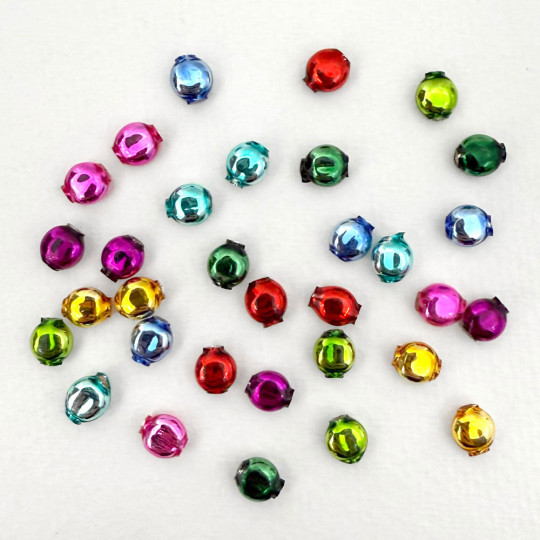 32 Mixed Color 6 mm Lentil Beads ~ Czech Republic