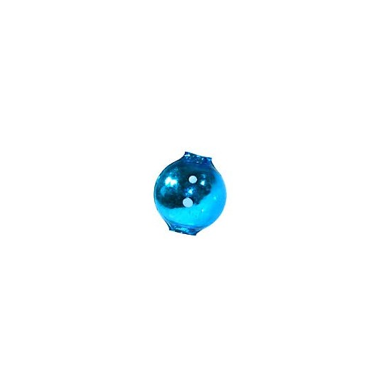 3 Turquoise Round Body Beads 18 mm ~ Czech Republic