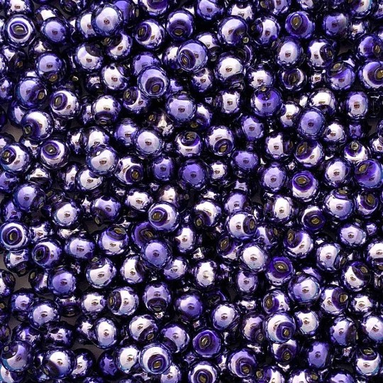 30 Light Purple Round Glass Beads 8 mm ~ Czech Republic