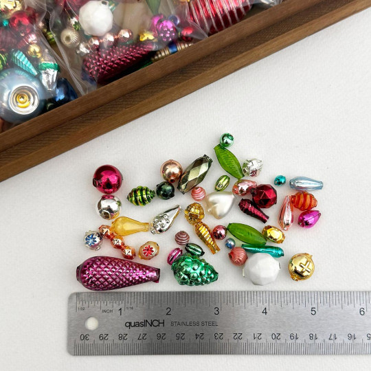 Glass Garland Beads Mixed Pack ~ 30 beads ~ Random Assortment + 1 Large Bead