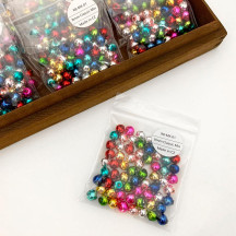 8mm Glass Garland Beads Mixed Pack ~ 64 beads ~ Classic Mix