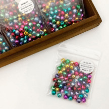 8mm Glass Garland Beads Mixed Pack ~ 64 beads ~ Gem Mix
