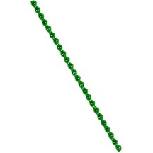 3 Blown Glass Green Faceted Bead Sticks ~ 5 mm Bumps ~ Czech Republic
