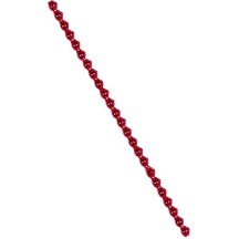 3 Blown Glass Red Faceted Bead Sticks ~ 5 mm Bumps ~ Czech Republic