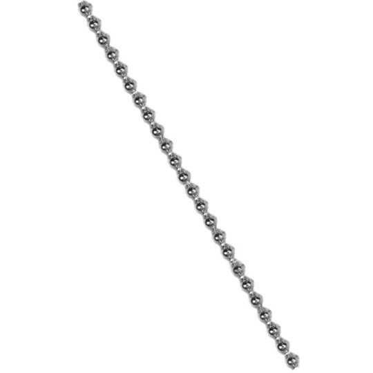 3 Blown Glass Silver Faceted Bead Sticks ~ 5 mm Bumps ~ Czech Republic