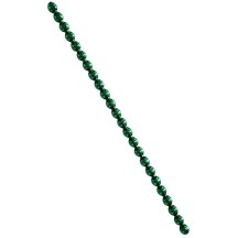 3 Blown Glass Green Smooth Bead Sticks ~ 5 mm Bumps ~ Czech Republic