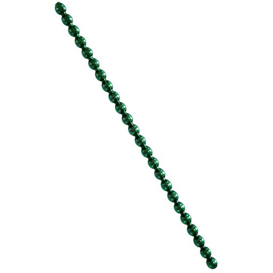 3 Blown Glass Green Smooth Bead Sticks ~ 5 mm Bumps ~ Czech Republic