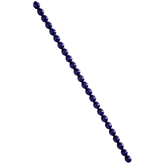 3 Blown Glass Purple Smooth Bead Sticks ~ 5 mm Bumps ~ Czech Republic