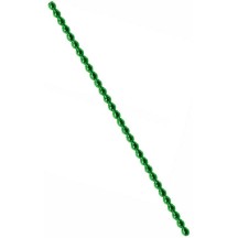 3 Blown Glass Green Faceted Bead Sticks ~ 4 mm Bumps ~ Czech Republic