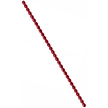 3 Blown Glass Red Faceted Bead Sticks ~ 4 mm Bumps ~ Czech Republic