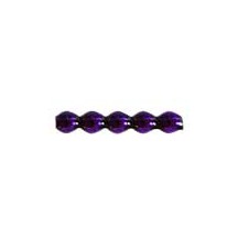 24 Purple Blown Glass Faceted 5 Bump Tube Beads 4 mm ~ Czech Republic