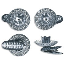 8 Fancy Silver Filigree Candle Clips ~ Made in Germany