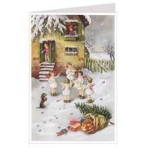 Caroling Angels Advent Calendar Card ~ Germany ~ New for 2013