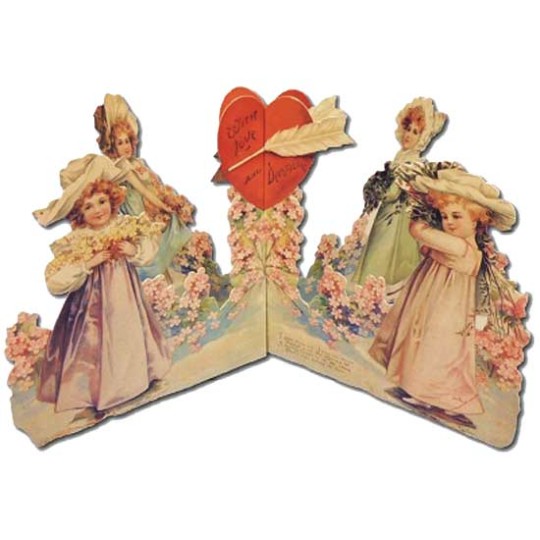 With Love and Devotion Standing 3-D Valentine Card