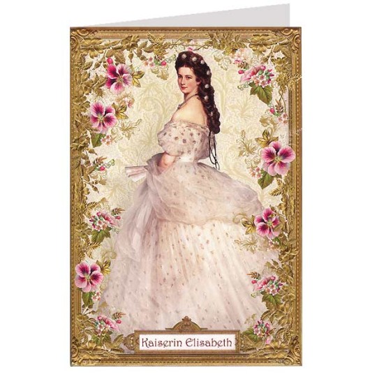 Empress Elizabeth with Geraniums Card ~ Germany